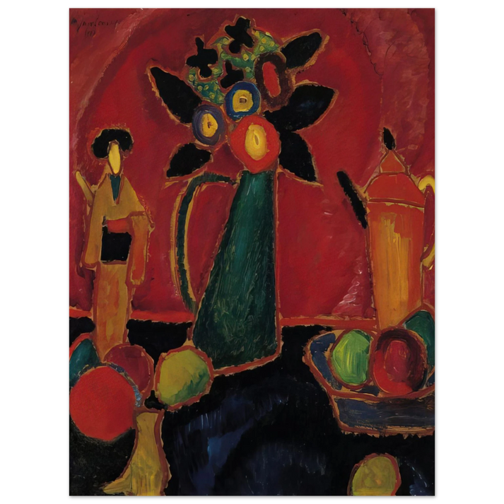 Alexej von Jawlensky - JAPANESE FLOWER 1913  75x100 cm / 30x40inches Fine Art Poster