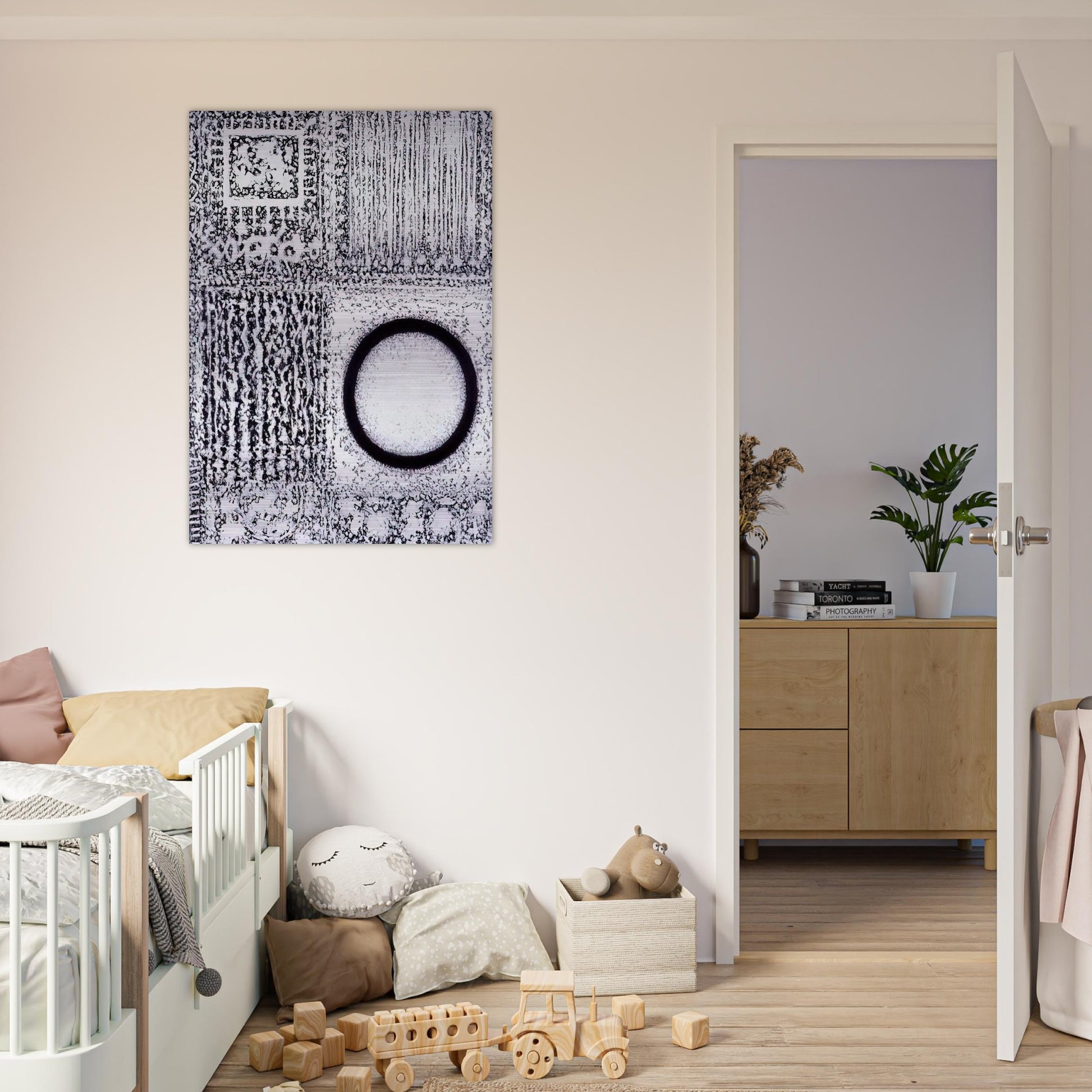 Circle by the Falling Waters - Richard Pousette-Dart Brushed Aluminum Print - 70x100 cm / 28x40 inches | Richard Pousette-Dart Aluminum Print | Richard Pousette-Dart Prints