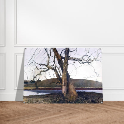 DIL HUEY FARM - Andrew Wyeth Acrylic Print - 70x100 cm / 28x40″ inches | Andrew Wyeth Wall Art | Andrew Wyeth Prints