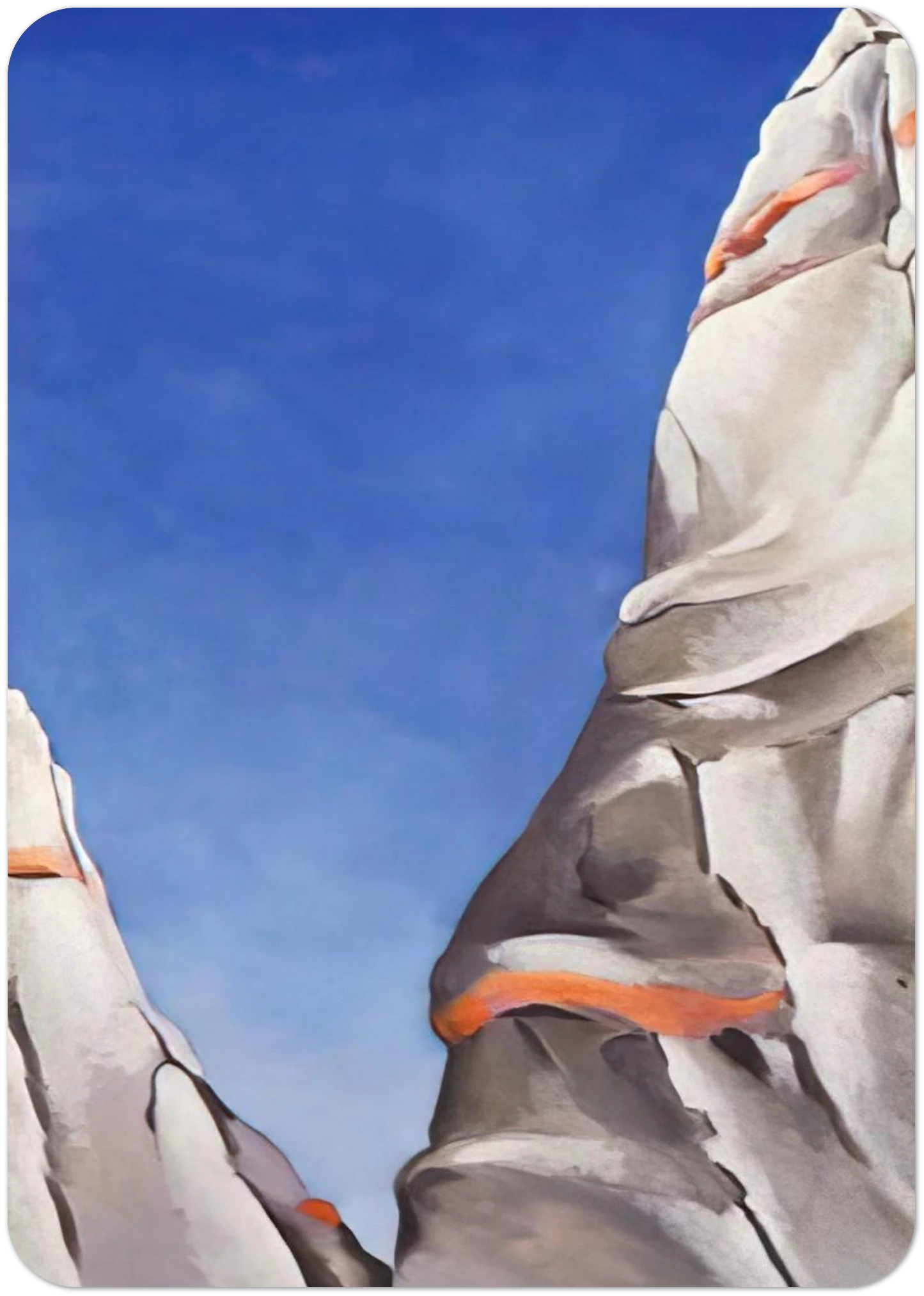 Blue Sky By Georgia O'Keeffe Pack of 10 Post Cards | Georgia O'Keeffe Post Cards | A6 (10.5 x 14.8 cm) - 4.1 x 5.8 inches