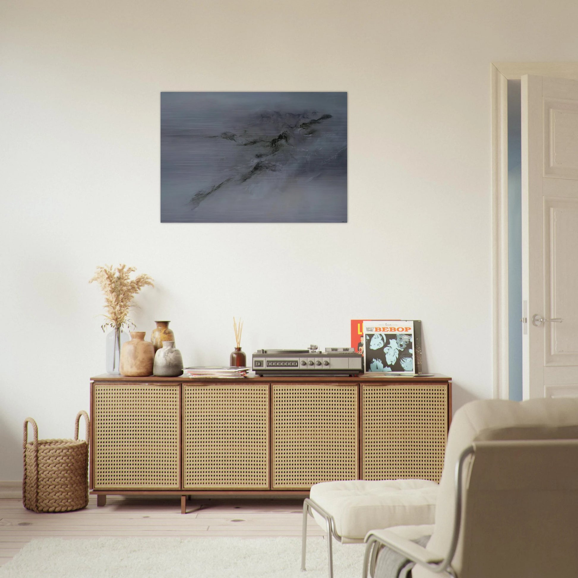 28 10 2001 2001 - Zao Wou-Ki Brushed Aluminum Print - 70x100 cm / 28x40 inches | Zao Wou-Ki Aluminum Print | Zao Wou-Ki Prints