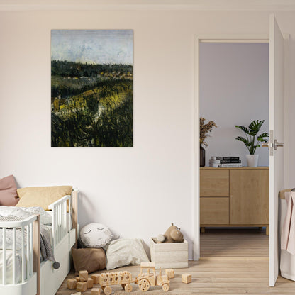 NEAR MONTMAGNY - Maurice Utrillo Brushed Aluminum Print - 70x100 cm / 28x40 inches | Maurice Utrillo Aluminum Print | Maurice Utrillo Prints