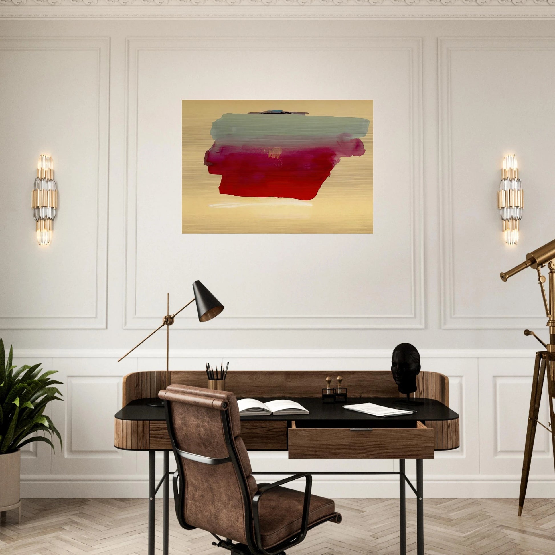 Robinson s Wrap - 1974 - Helen Frankenthaler Brushed Aluminum Print - 70x100 cm / 28x40 inches | Helen Frankenthaler Aluminum Print | Helen Frankenthaler Prints
