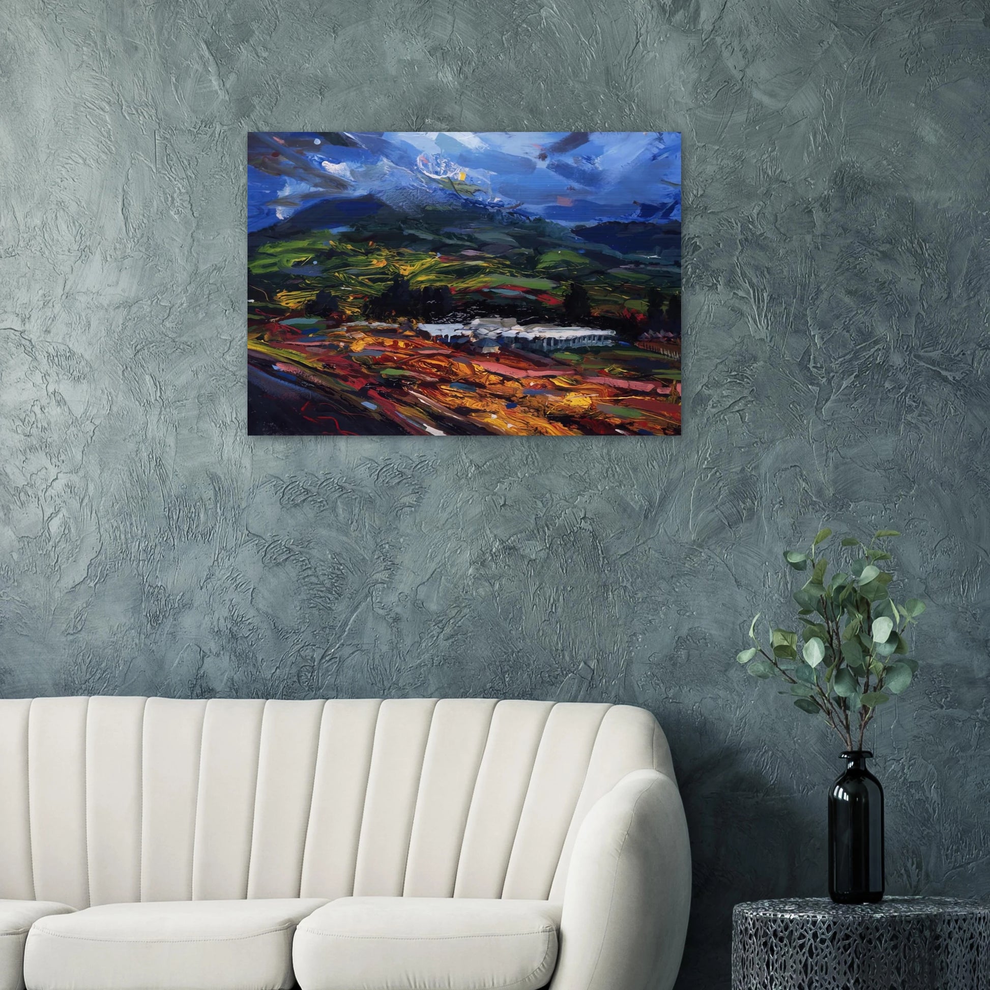 Untitled - Abstract Expressionism, Neo-Expressionism - Gebre Kristos Desta Brushed Aluminum Print - 70x100 cm / 28x40 inches | Gebre Kristos Desta Aluminum Print | Gebre Kristos Desta Prints