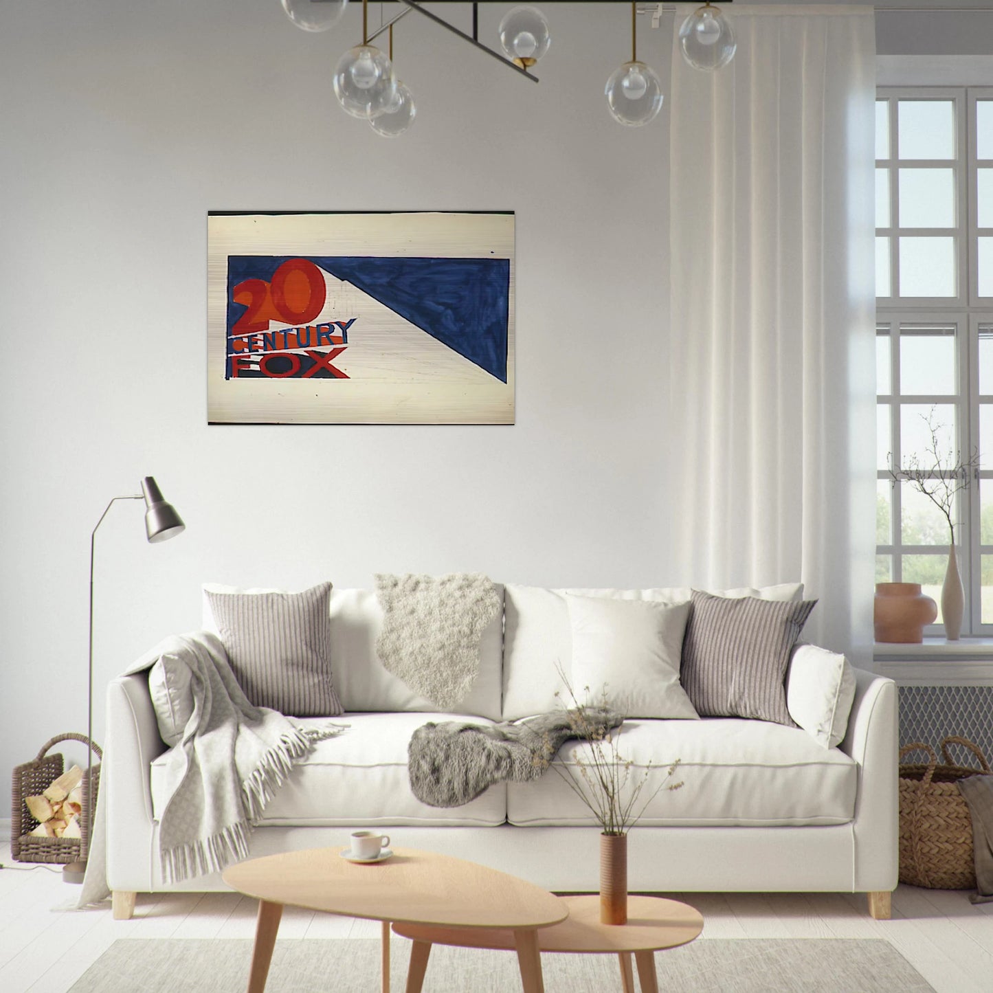 TRADEMARK 6 1962 - Edward Ruscha Brushed Aluminum Print - 70x100 cm / 28x40 inches | Edward Ruscha Aluminum Print | Edward Ruscha Prints