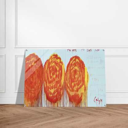 The Rose  II  - Cy Twombly Acrylic Print - 70x100 cm / 28x40″ inches