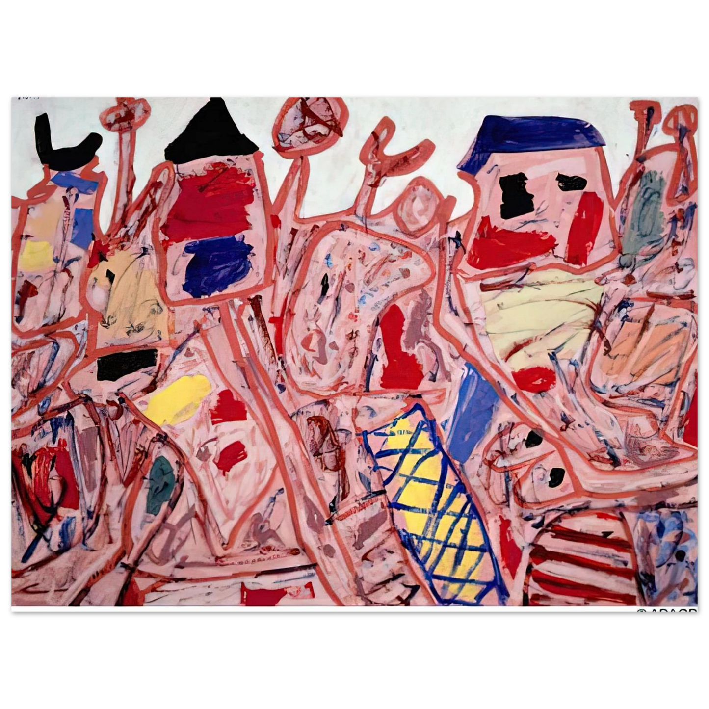 Jean Dubuffet - SUCCESSFUL CAMPAIGN  75x100 cm / 30x40inches Fine Art Poster