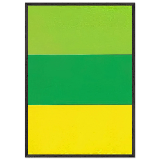 Train Landscape - Ellsworth Kelly 70x100 cm / 28x40 inches Framed Art Print – Black Wooden Frame