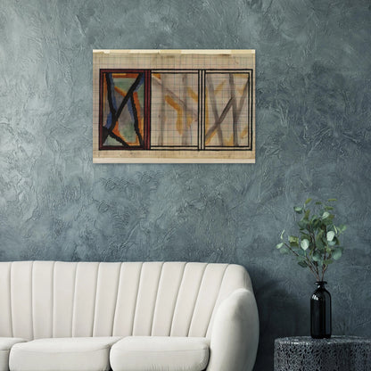 PRELIMINARY DESIGN FOR LADY HAMILTON RUG 1914 - Vanessa Bell Brushed Aluminum Print - 70x100 cm / 28x40 inches | Vanessa Bell Aluminum Print | Vanessa Bell Prints