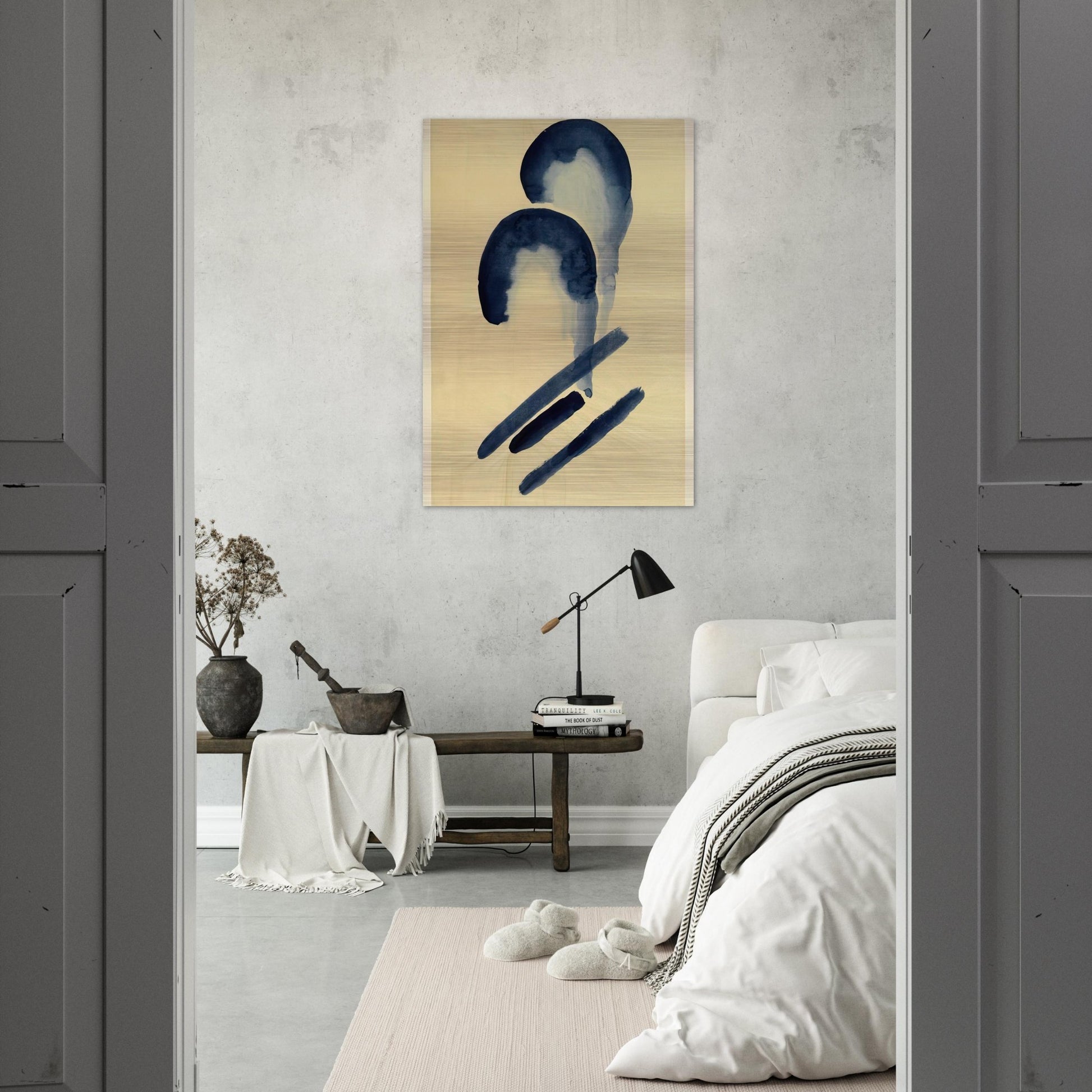 Blue-04 - Georgia O'Keeffe Brushed Aluminum Print - 70x100 cm / 28x40 inches | Georgia O'Keeffe Aluminum Print | Georgia O'Keeffe Prints