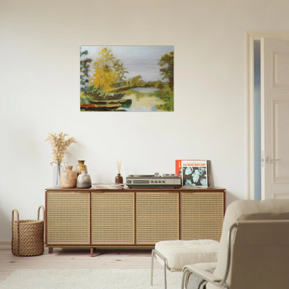 BANKS OF THE CANAL 1903 - Henri Matisse Brushed Aluminum Print - 70x100 cm / 28x40 inches | Henri Matisse Aluminum Print | Henri Matisse Prints