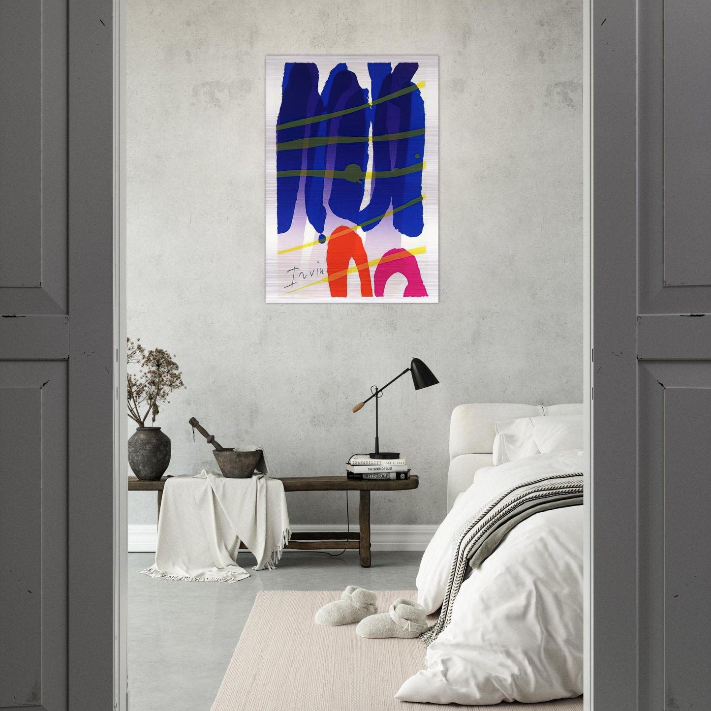 Alba - 1987 - Albert Irvin Brushed Aluminum Print - 70x100 cm / 28x40 inches | Albert Irvin Aluminum Print | Albert Irvin Prints