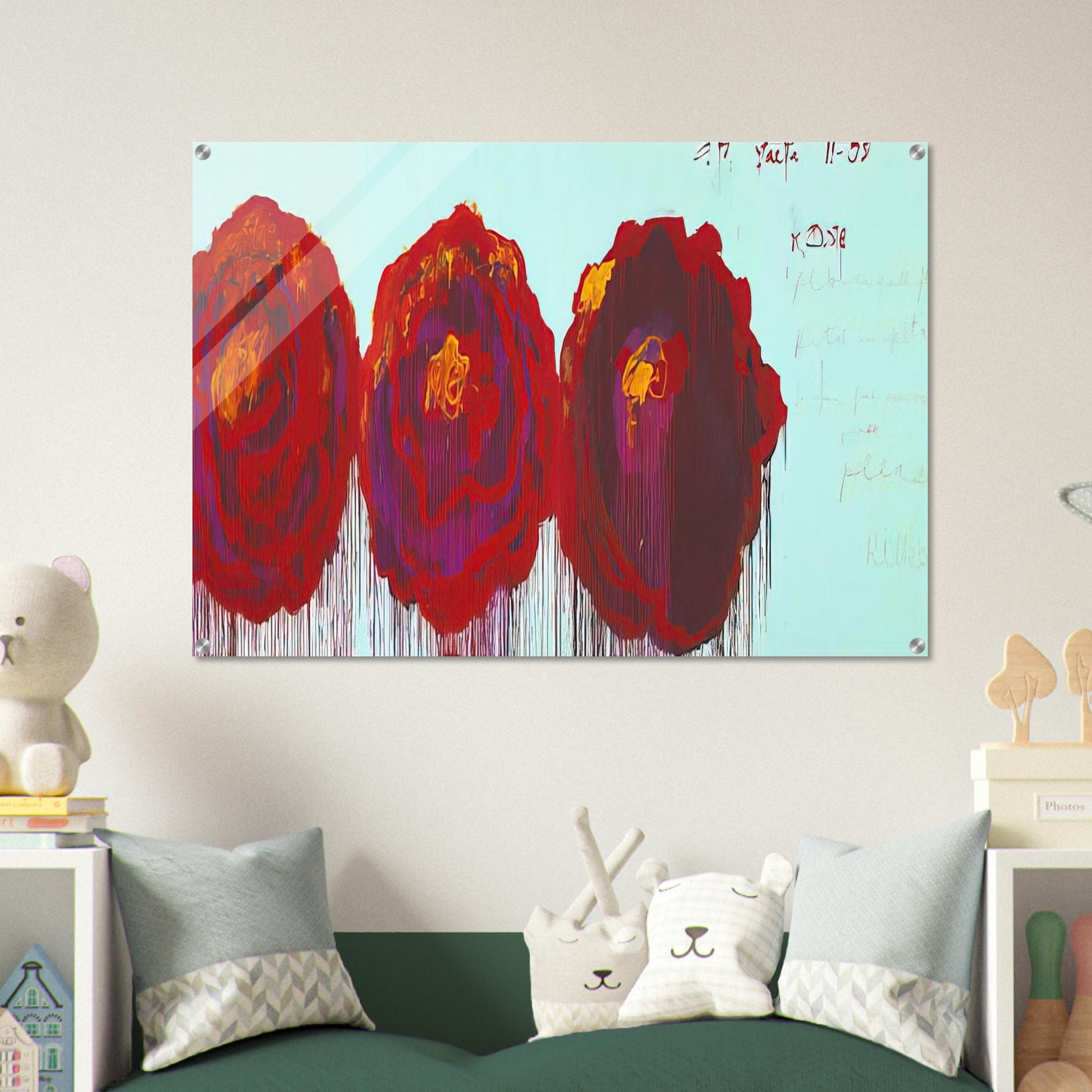 The Rose  IV  - Cy Twombly Acrylic Print - 70x100 cm / 28x40″ inches