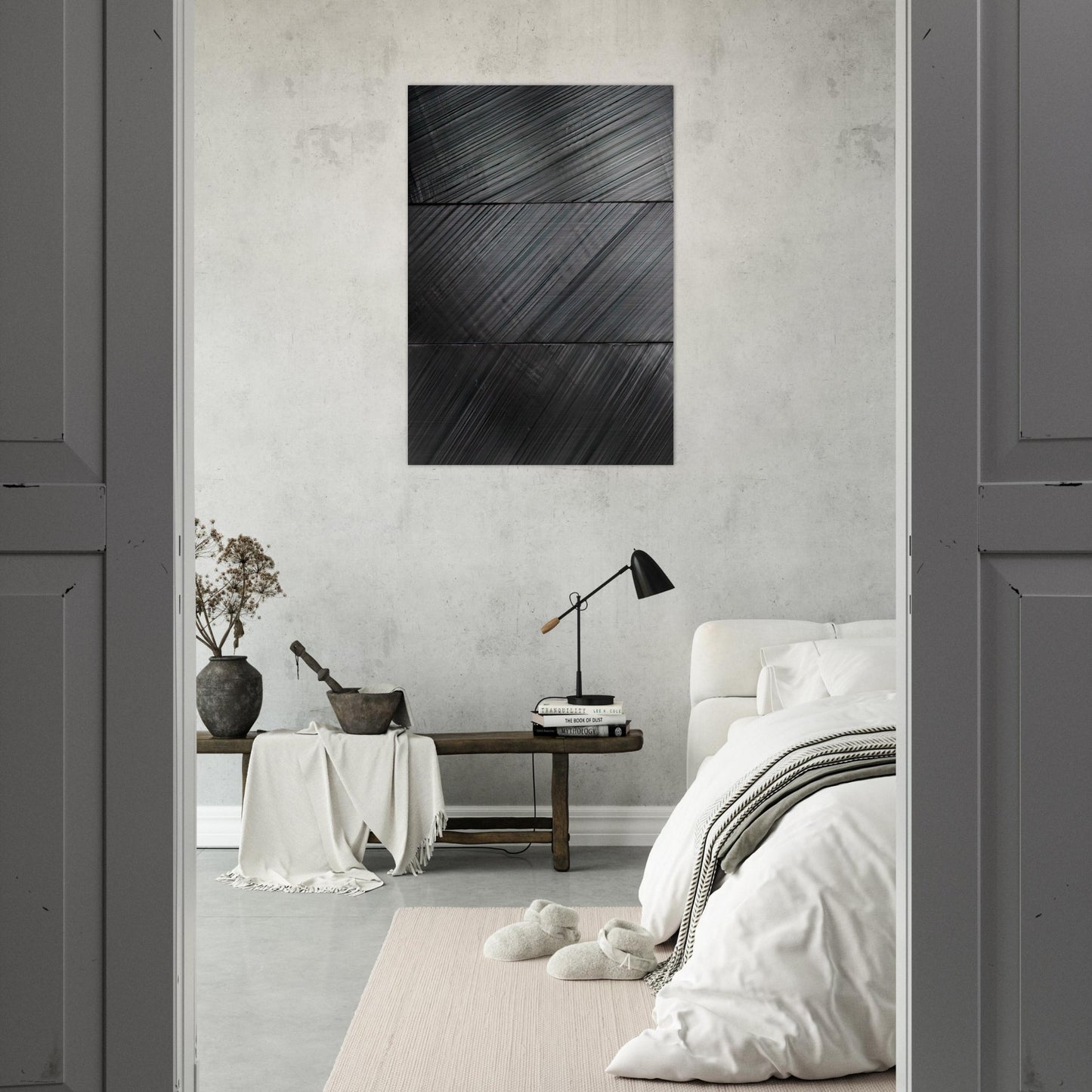 Peinture 18 Mars 2010 - 2010 - Pierre Soulages Brushed Aluminum Print - 70x100 cm / 28x40 inches | Pierre Soulages Aluminum Print | Pierre Soulages Prints