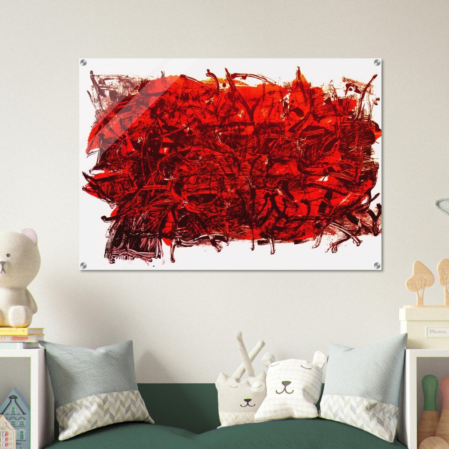 Leaves III - Jean-Paul Riopelle Acrylic Print - 70x100 cm / 28x40″ inches