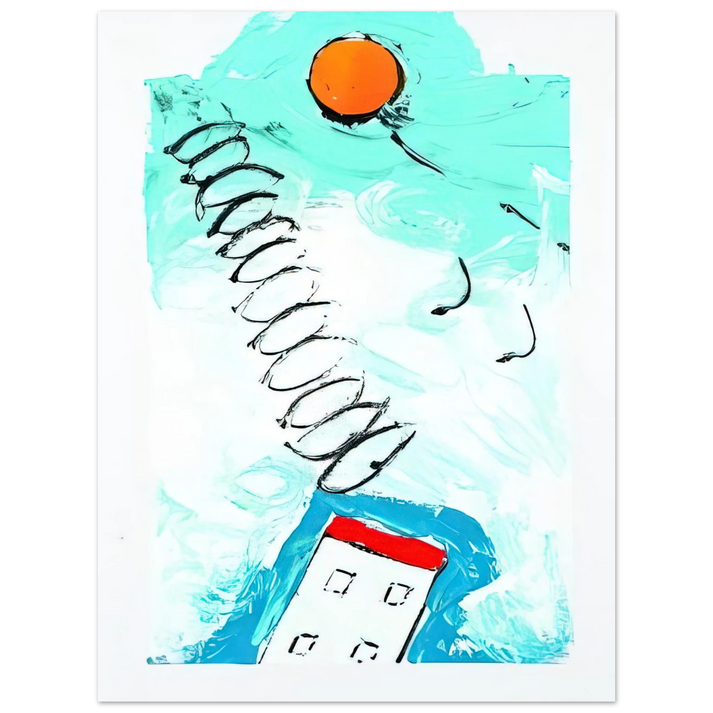 Mario Schifano - Untitled - 1990  75x100 cm / 30x40inches Fine Art Poster