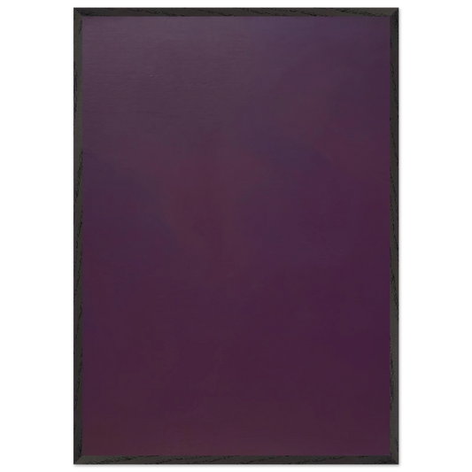 Microchromie 70 ZL violet dEgypte - Fernand Leduc 70x100 cm / 28x40 inches Framed Art Print – Black Wooden Frame
