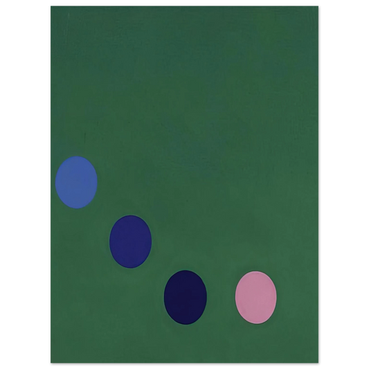 Thomas Downing - Green Square - Op Art  75x100 cm / 30x40inches Fine Art Poster