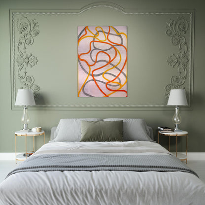 Attendant 5 - 1999 - Brice Marden Brushed Aluminum Print - 70x100 cm / 28x40 inches | Brice Marden Aluminum Print | Brice Marden Prints