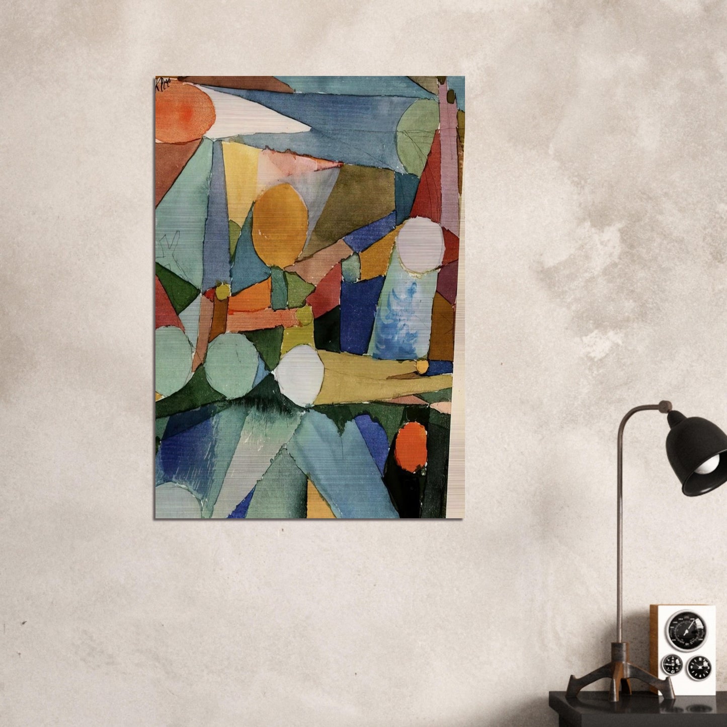 COLOUR SHAPES 1914 - Paul Klee Brushed Aluminum Print - 70x100 cm / 28x40 inches | Paul Klee Aluminum Print | Paul Klee Prints