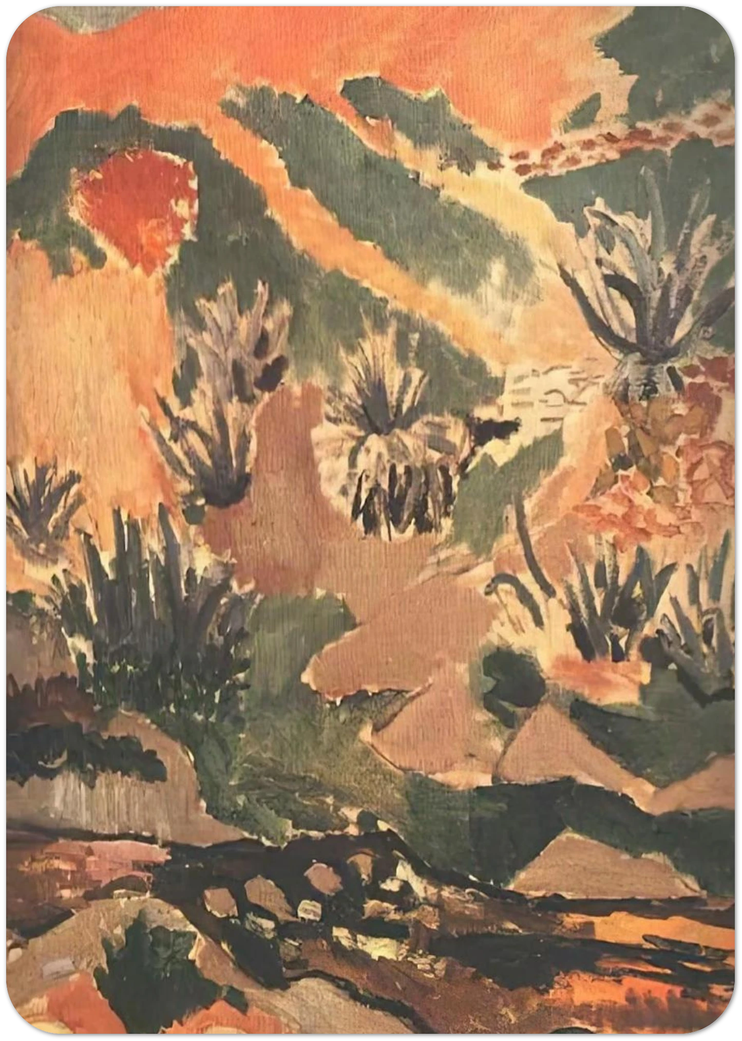 LANDSCAPE WITH BROOK BROOK WITH ALOES 1907 By Henri Matisse Pack of 10 Post Cards | Henri Matisse Post Cards | A6 (10.5 x 14.8 cm) - 4.1 x 5.8 inches