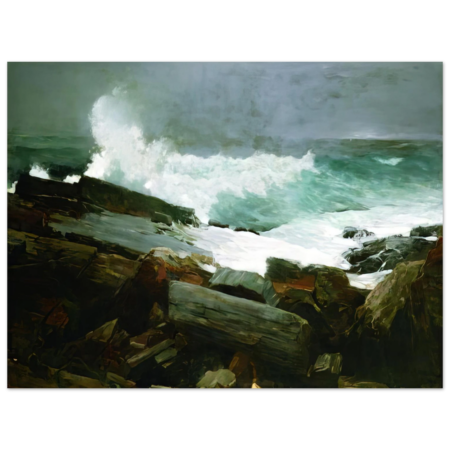 Winslow Homer - WEATHERBEATEN 1894  75x100 cm / 30x40inches Fine Art Poster