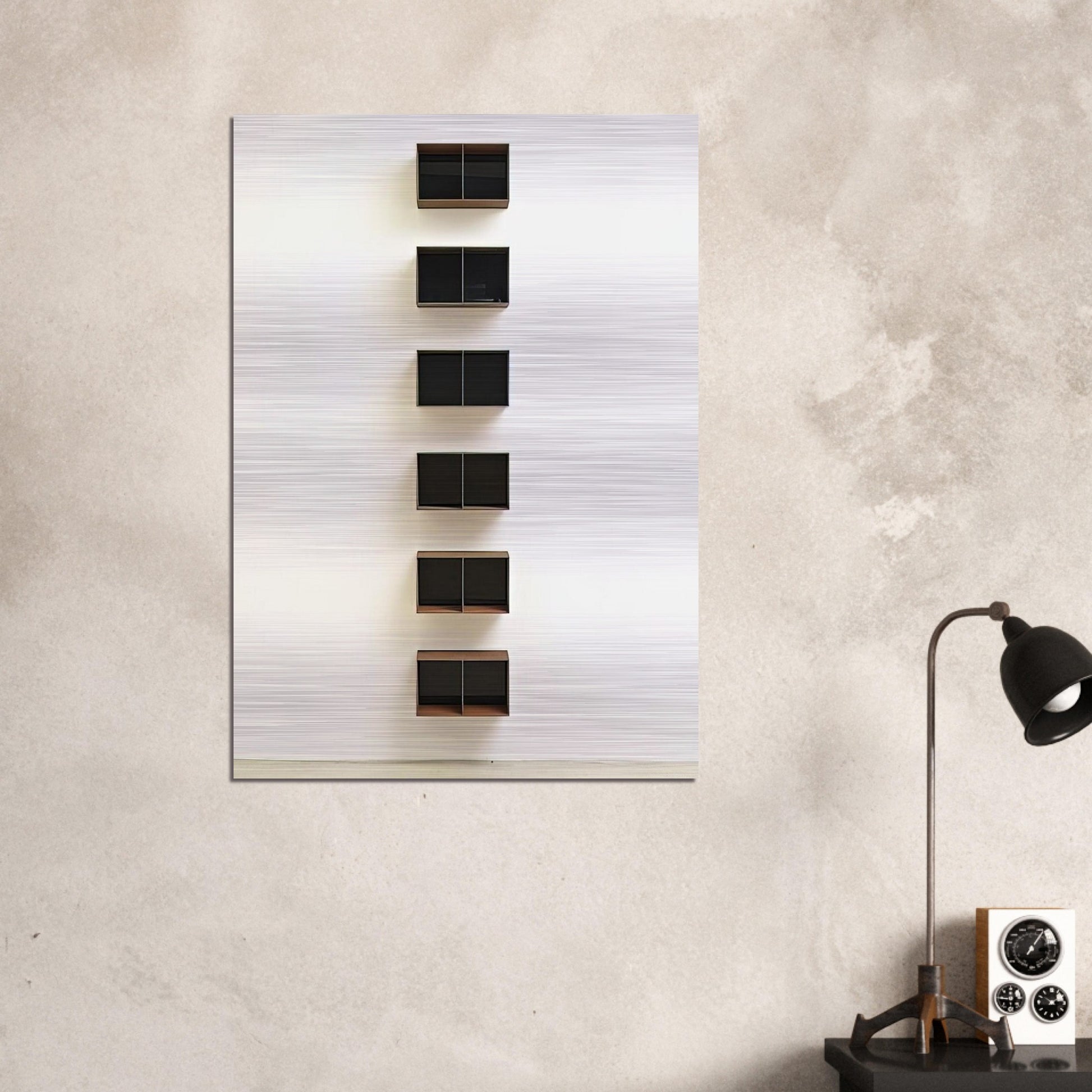 Untitled JUDDO0544 - 1990 - Donald Judd Brushed Aluminum Print - 70x100 cm / 28x40 inches | Donald Judd Aluminum Print | Donald Judd Prints