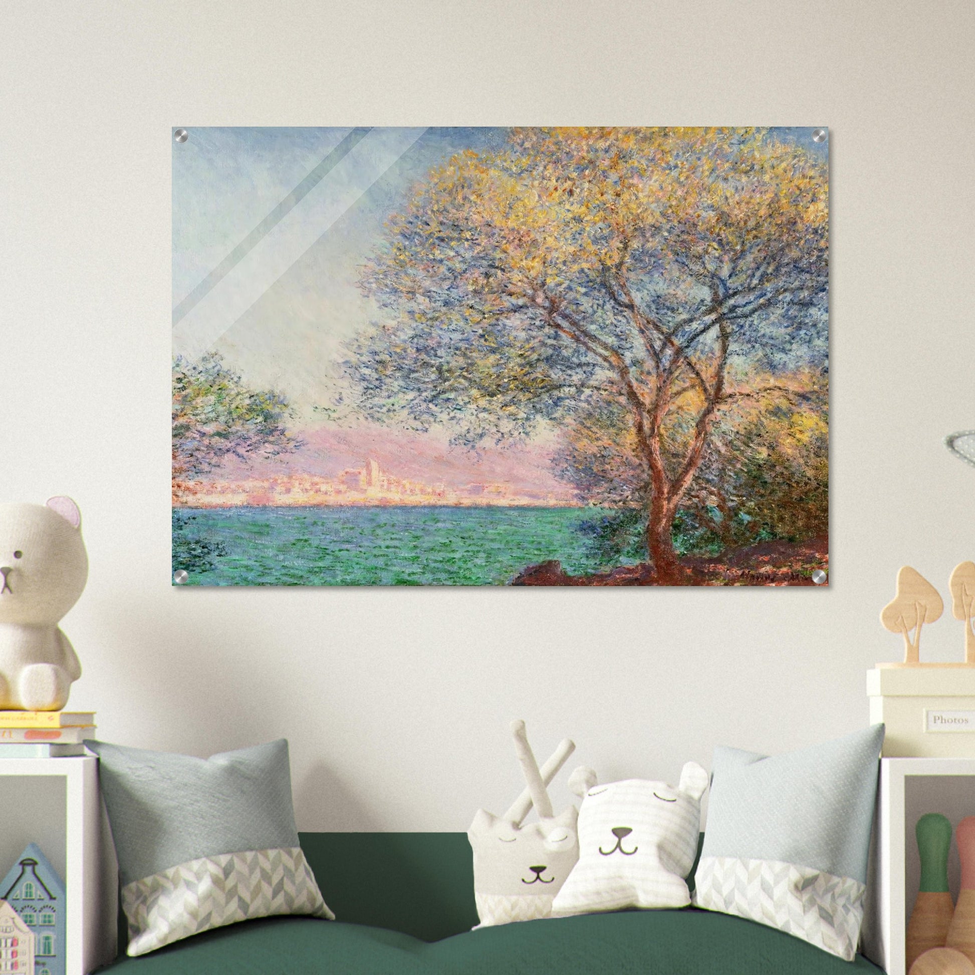 Antibes in the Morning - claude monet Acrylic Print - 70x100 cm / 28x40″ inches
