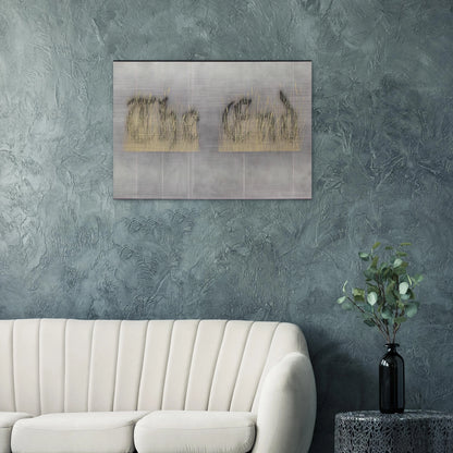THE FINAL END 1992 - Edward Ruscha Brushed Aluminum Print - 70x100 cm / 28x40 inches | Edward Ruscha Aluminum Print | Edward Ruscha Prints