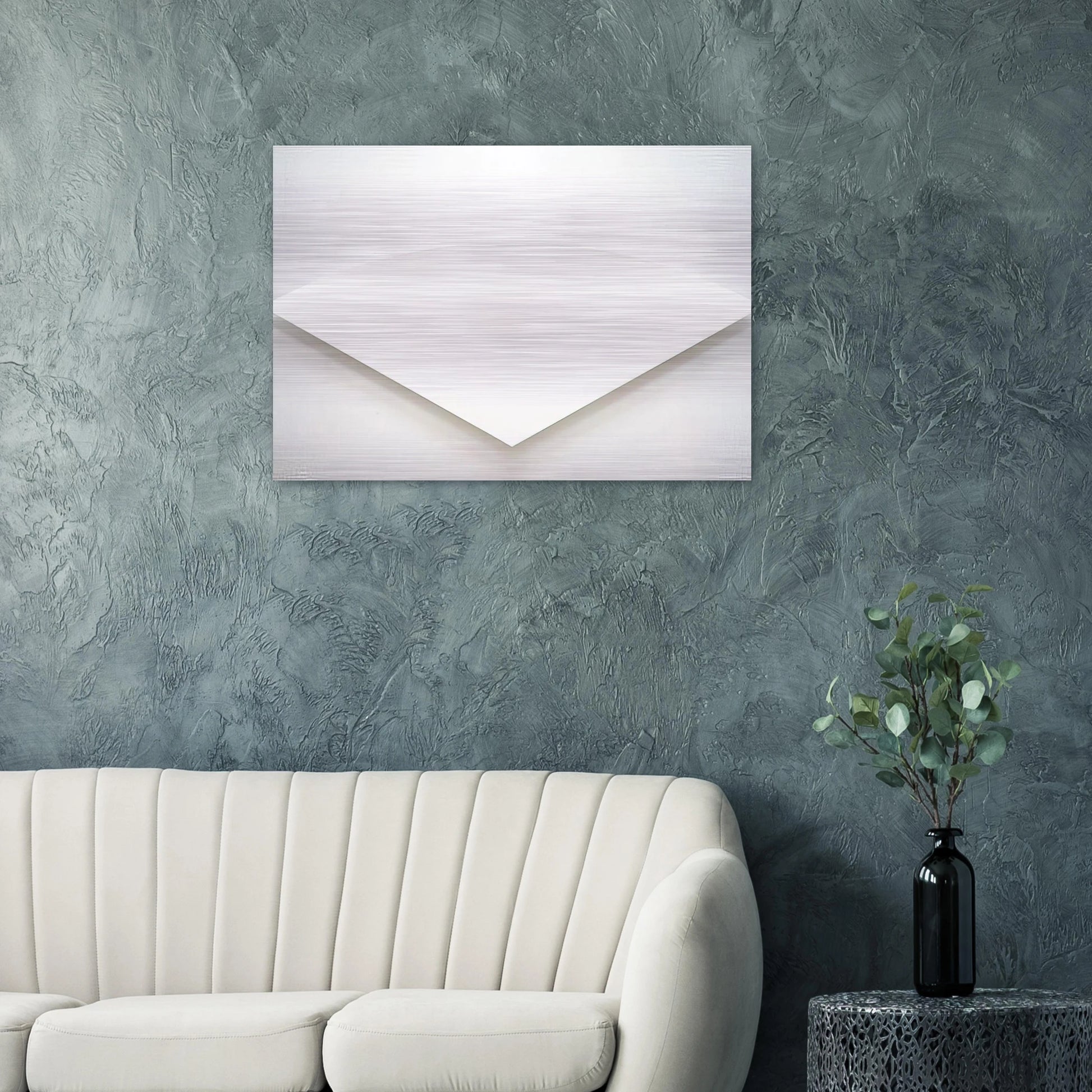 White Curve - Ellsworth Kelly Brushed Aluminum Print - 70x100 cm / 28x40 inches | Ellsworth Kelly Aluminum Print | Ellsworth Kelly Prints