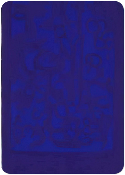 Blue Viola - 1962 By Carla Accardi Pack of 10 Post Cards | Carla Accardi Post Cards | A6 (10.5 x 14.8 cm) - 4.1 x 5.8 inches