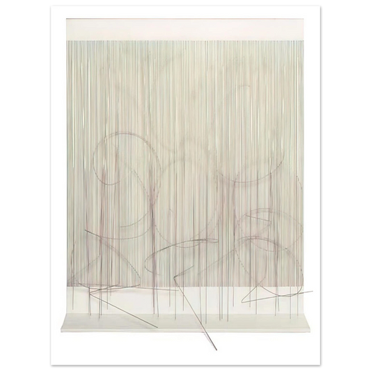 Jesus Rafael Soto - ESCRITURA ROSA PANTA  75x100 cm / 30x40inches Fine Art Poster
