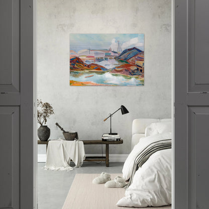 Edisviken - 1937 - Tove Jansson Brushed Aluminum Print - 70x100 cm / 28x40 inches | Tove Jansson Aluminum Print | Tove Jansson Prints
