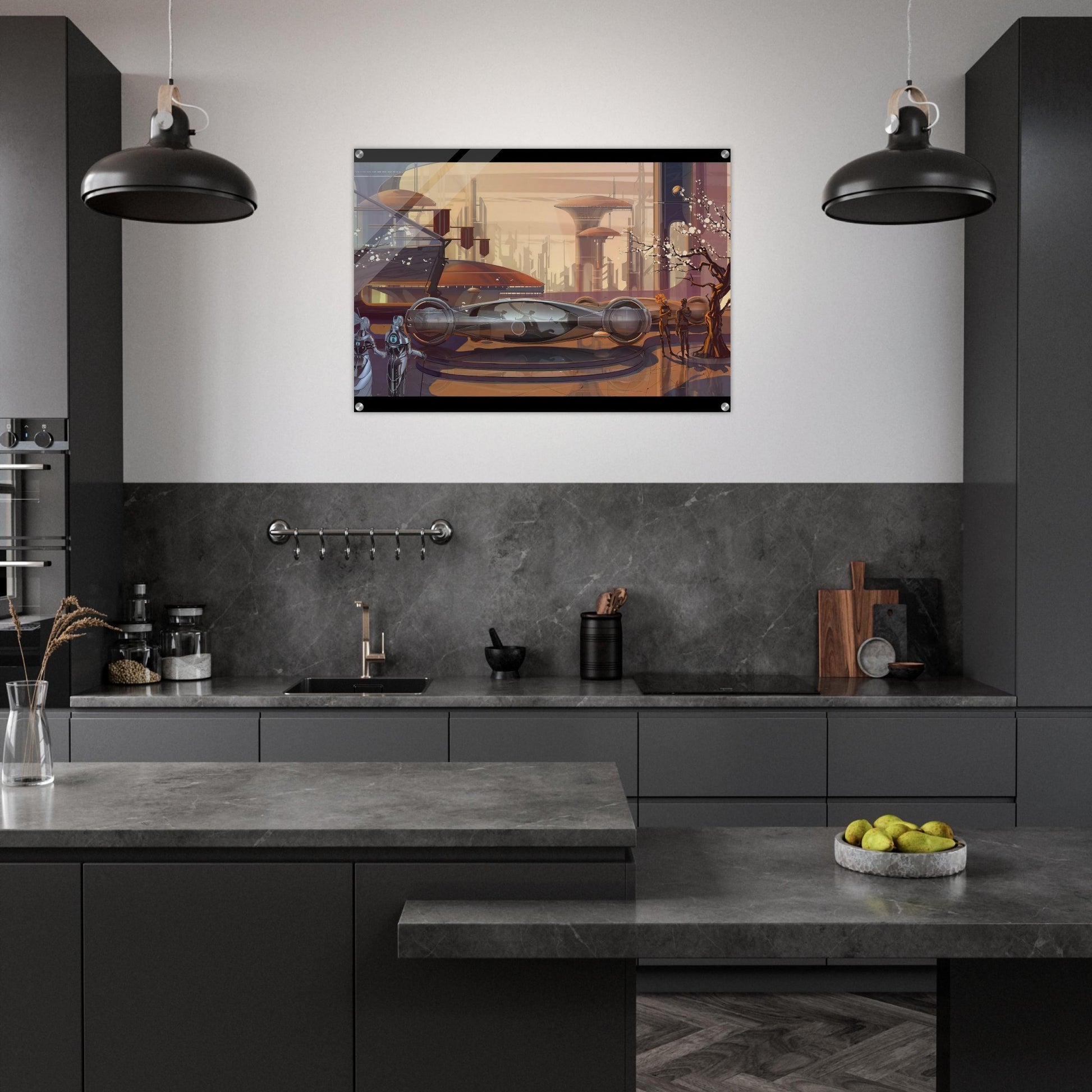 Syd Mead - Syd Mead Acrylic Print - 70x100 cm / 28x40″ inches