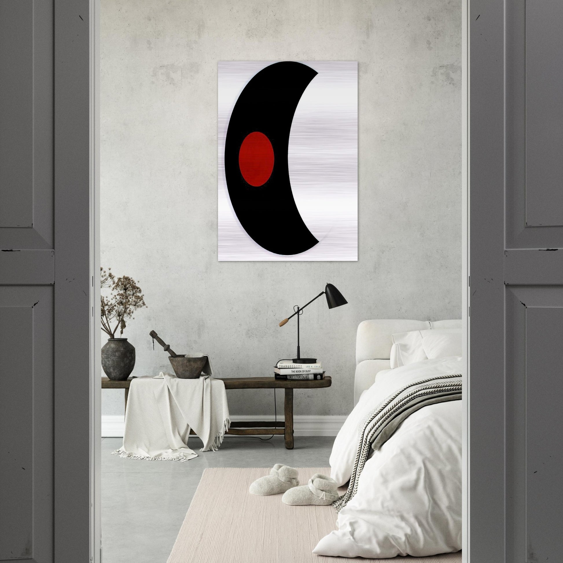 Omicron V - 1961 - Alexander Liberman Brushed Aluminum Print - 70x100 cm / 28x40 inches | Alexander Liberman Aluminum Print | Alexander Liberman Prints