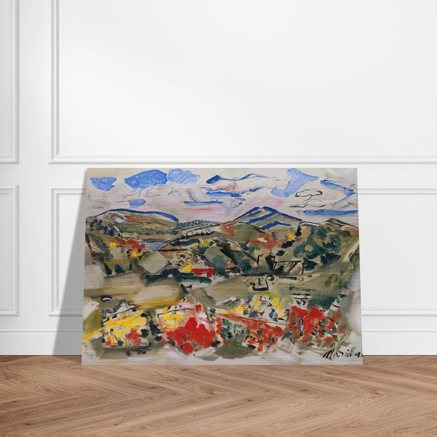 Tunk Mountains, Autumn, Maine - 1945 - John Marin Brushed Aluminum Print - 70x100 cm / 28x40 inches | John Marin Aluminum Print | John Marin Prints
