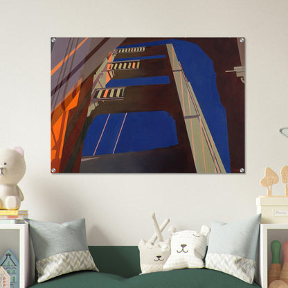 Golden Gate - 1955 - Charles Sheeler Acrylic Print - 70x100 cm / 28x40″ inches