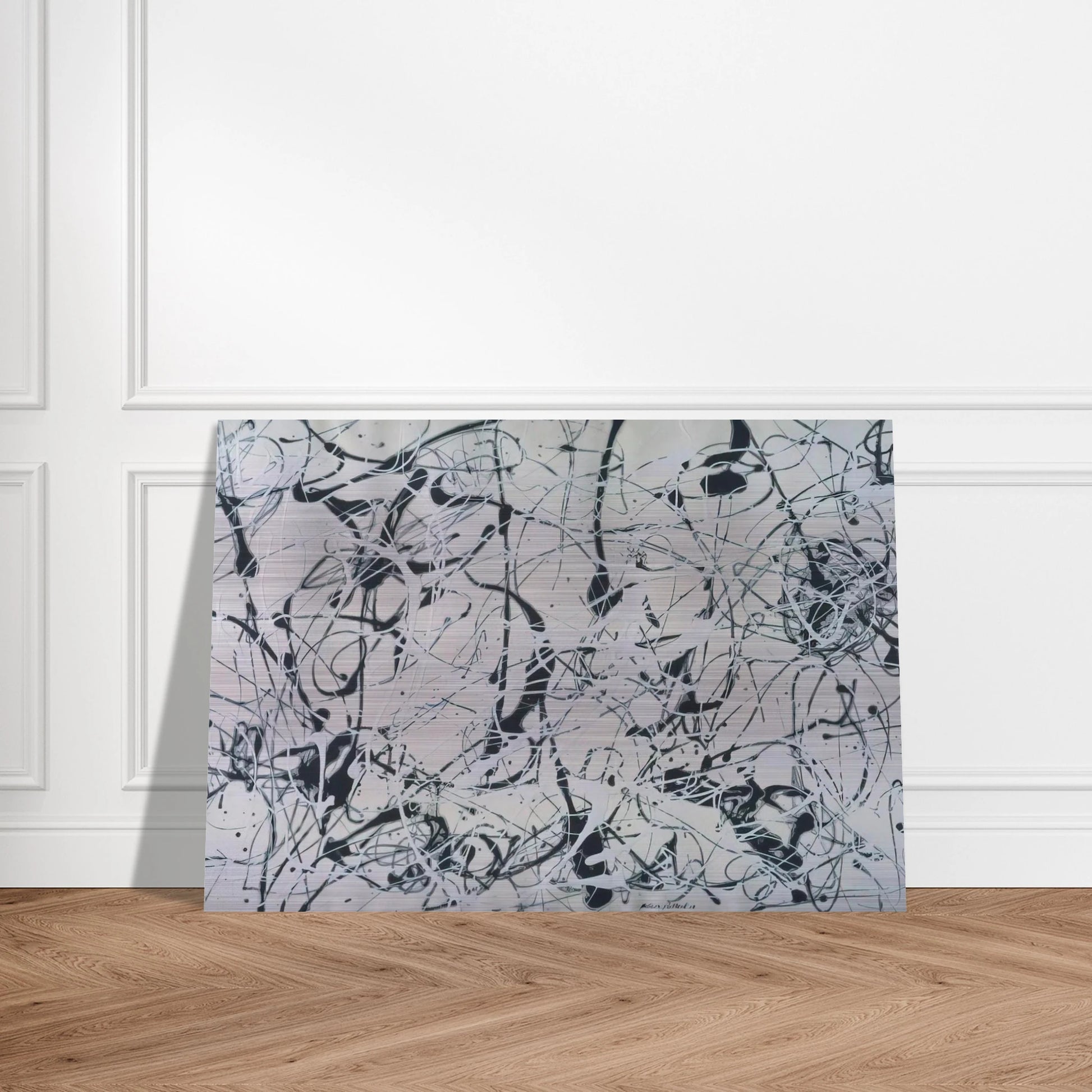 NUMBER 23 - Jackson Pollock Brushed Aluminum Print - 70x100 cm / 28x40 inches | Jackson Pollock Aluminum Print | Jackson Pollock Prints
