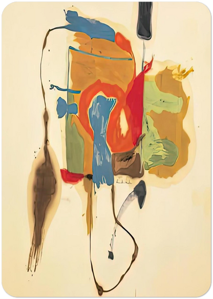 Blue Form in a Scene, 1961- By Helen Frankenthaler Pack of 10 Post Cards | Helen Frankenthaler Post Cards | A6 (10.5 x 14.8 cm) - 4.1 x 5.8 inches
