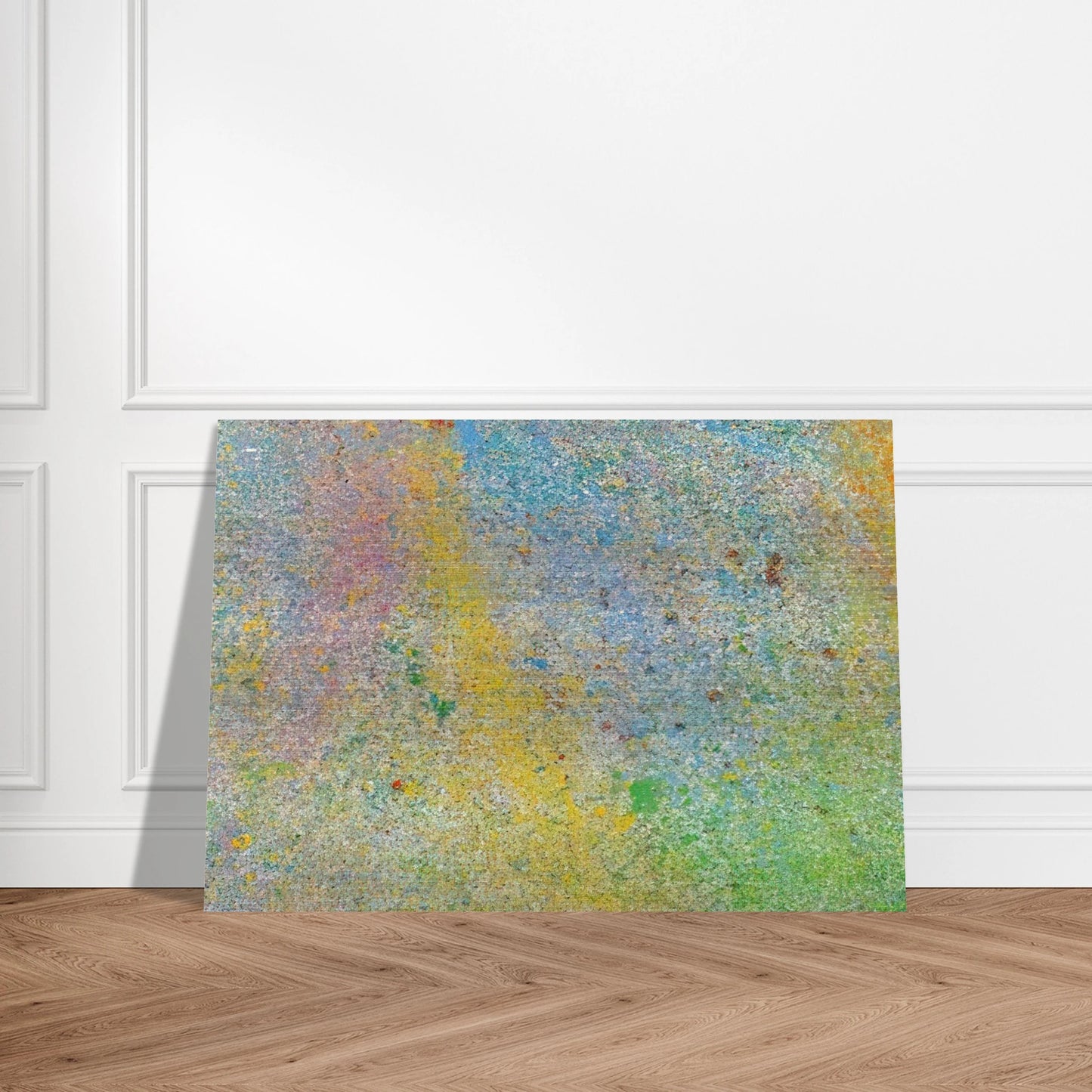 Milky Way - 1966 - Walasse Ting Brushed Aluminum Print - 70x100 cm / 28x40 inches | Walasse Ting Aluminum Print | Walasse Ting Prints