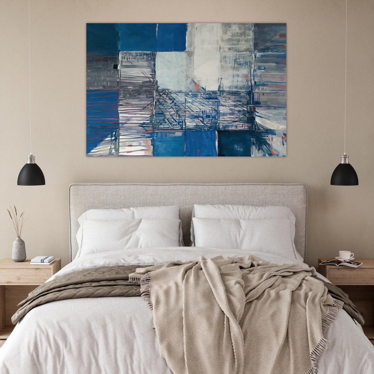 Dislocation du labyrinthe - Tachisme - Maria Helena Vieira da Silva Art Prints - 100x150 cm / 40x60″ inches | Maria Helena Vieira da Silva Poster | Maria Helena Vieira da Silva Prints