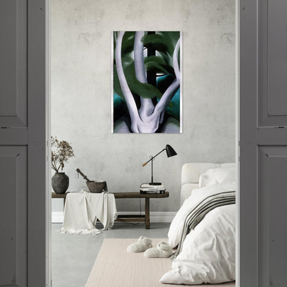 Birch and Pine Tree No. 1 - Georgia O'Keeffe Brushed Aluminum Print - 70x100 cm / 28x40 inches | Georgia O'Keeffe Aluminum Print | Georgia O'Keeffe Prints