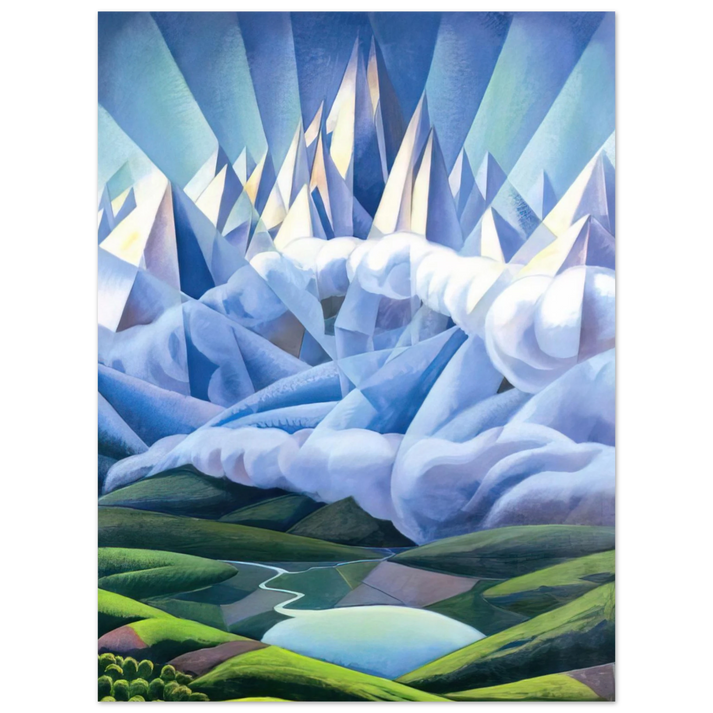 Gerardo Dottori - Forme ascenzionali o Forze ascenzionali - 1930  75x100 cm / 30x40inches Fine Art Poster