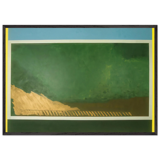 Heaven and Earth - 1967 - Ronnie Landfield 70x100 cm / 28x40 inches Framed Art Print – Black Wooden Frame