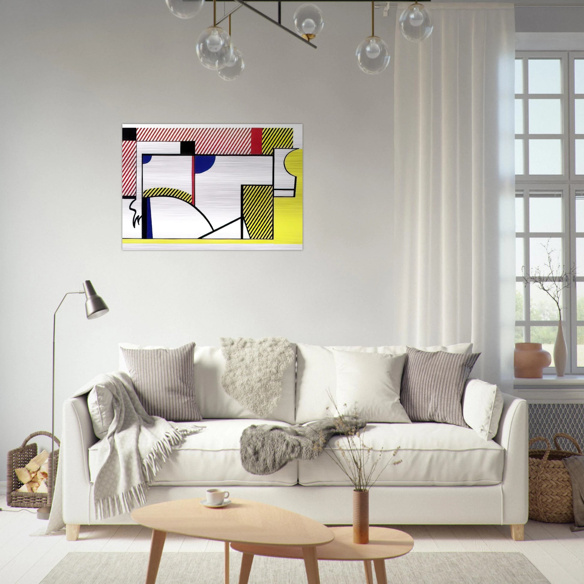 BULL VI 1973 - Roy Lichtenstein Brushed Aluminum Print - 70x100 cm / 28x40 inches | Roy Lichtenstein Aluminum Print | Roy Lichtenstein Prints