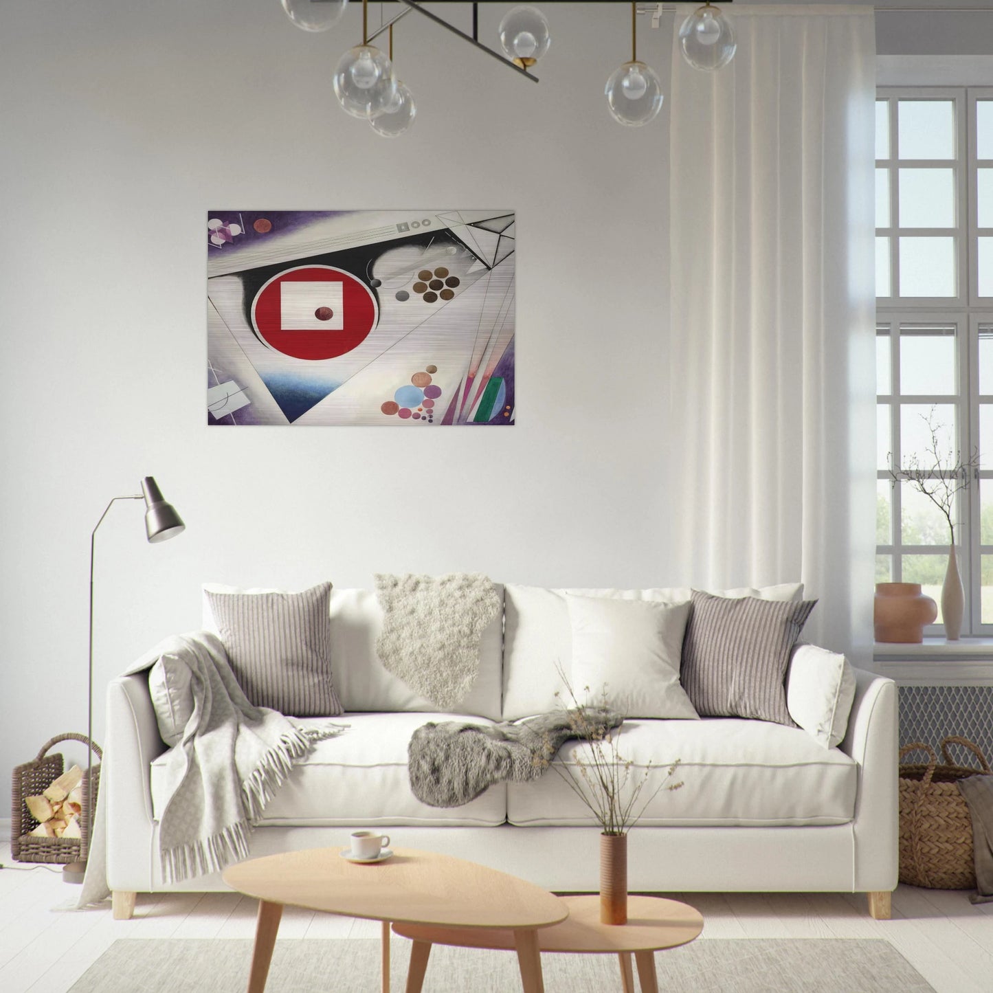 THIRD SYMPHONY IN 3 MOVEMENTS 1930 - Rudolf Bauer Brushed Aluminum Print - 70x100 cm / 28x40 inches | Rudolf Bauer Aluminum Print | Rudolf Bauer Prints