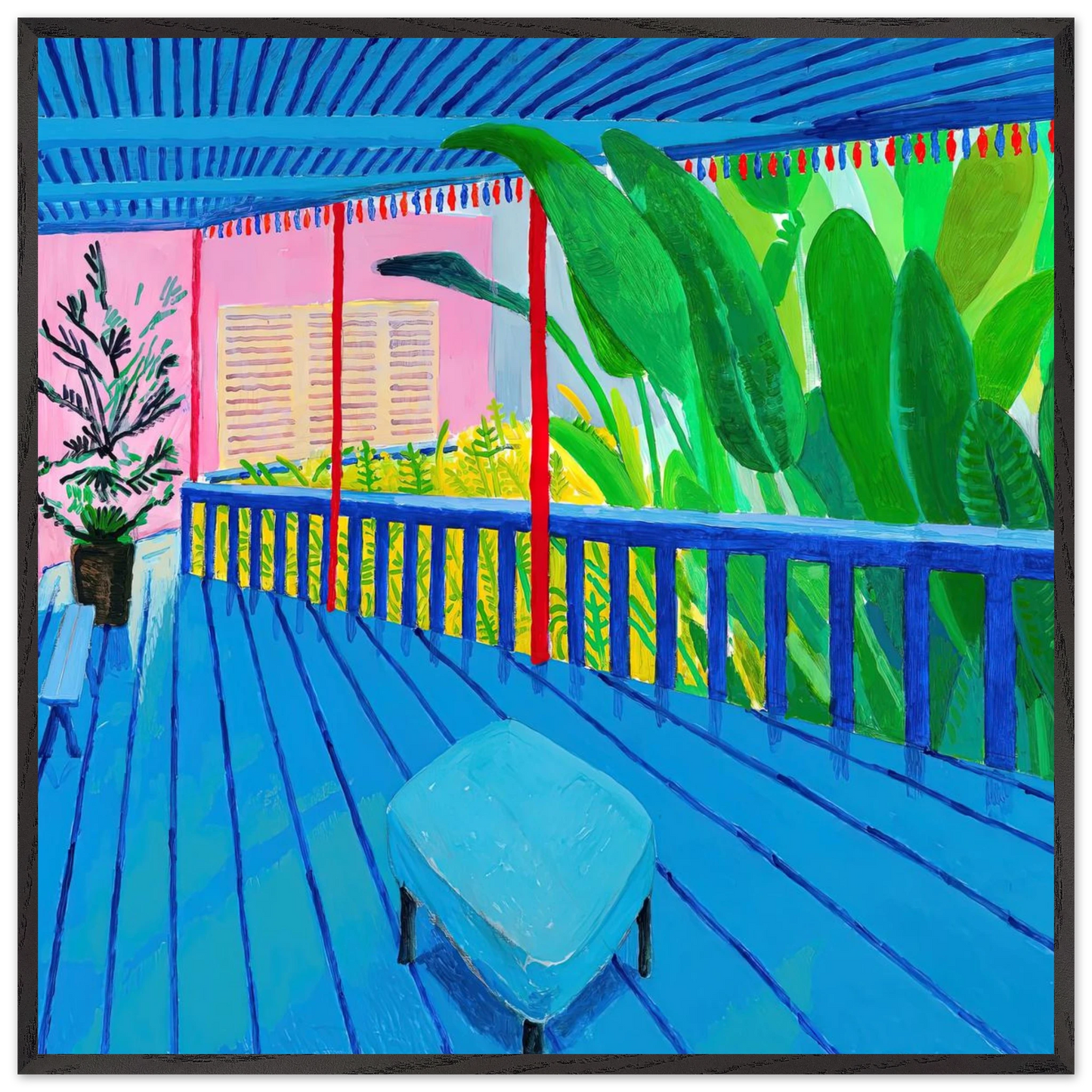David Hockney - David Hockney Wall art - 25x25 cm / 10x10 inches - Fine Art Poster-canvas - -