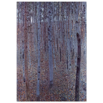 BUCHENHAIN - Gustav Klimt Brushed Aluminum Print - 70x100 cm / 28x40 inches | Gustav Klimt Aluminum Print | Gustav Klimt Prints