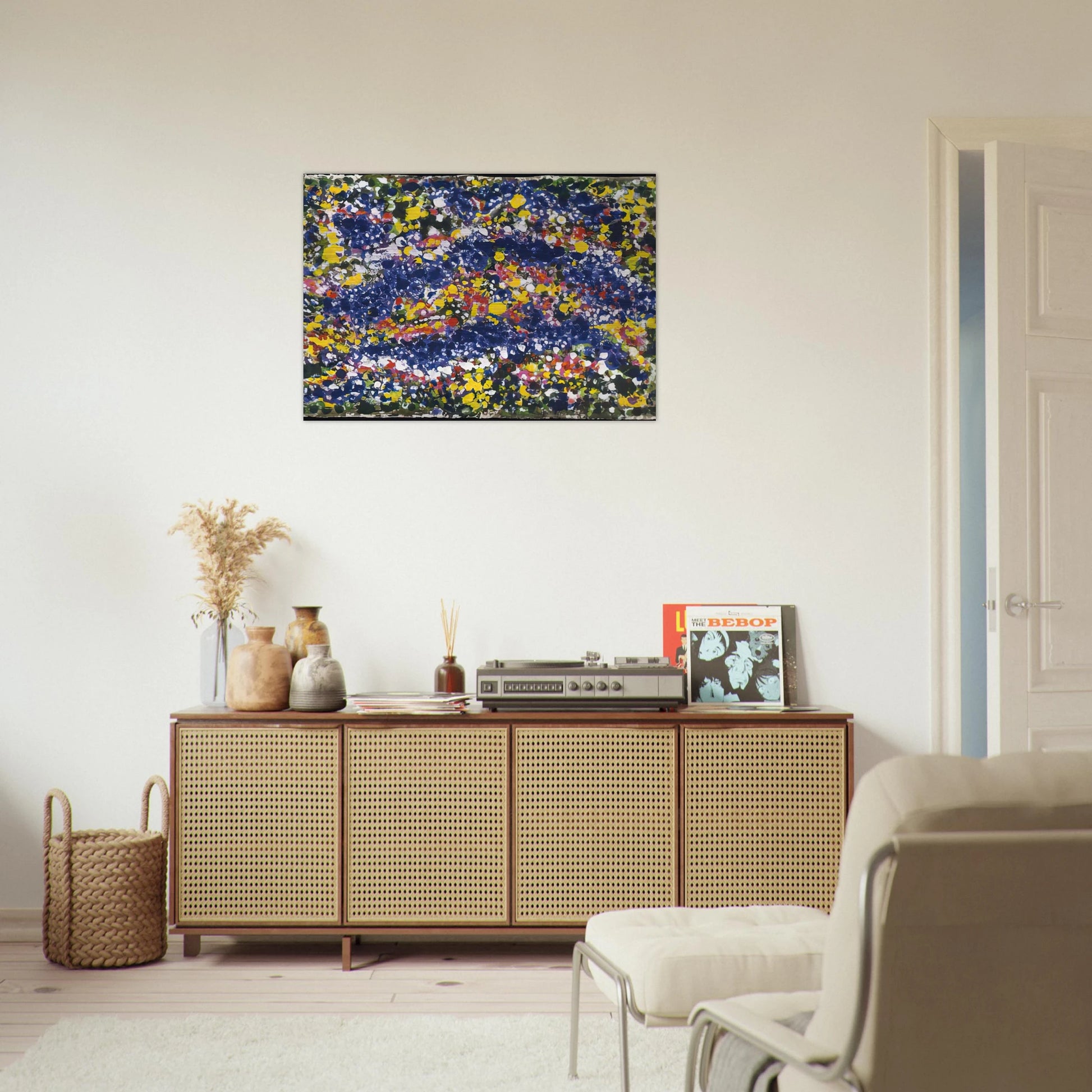 Bird in the Spring - 1992 - Richard Pousette-Dart Brushed Aluminum Print - 70x100 cm / 28x40 inches | Richard Pousette-Dart Aluminum Print | Richard Pousette-Dart Prints