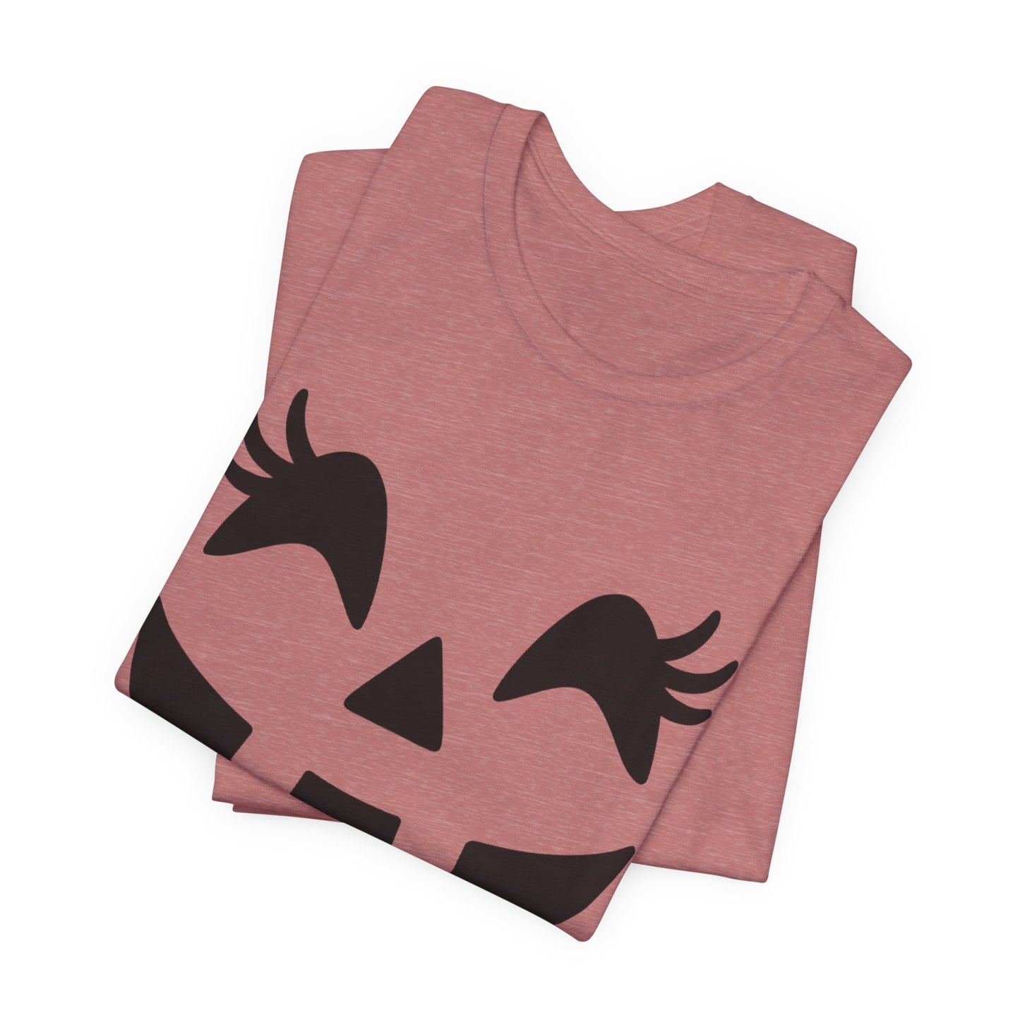 Jack-o'-lantern Gezicht Pompoen Wimpers Halloween Vrouwen Meisjes T-Shirt